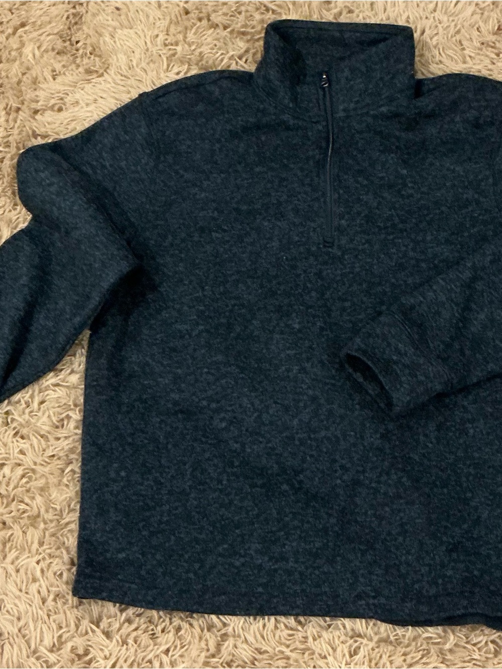Old Navy Men's Zip-Up Sweater in Dark Heather Navy
